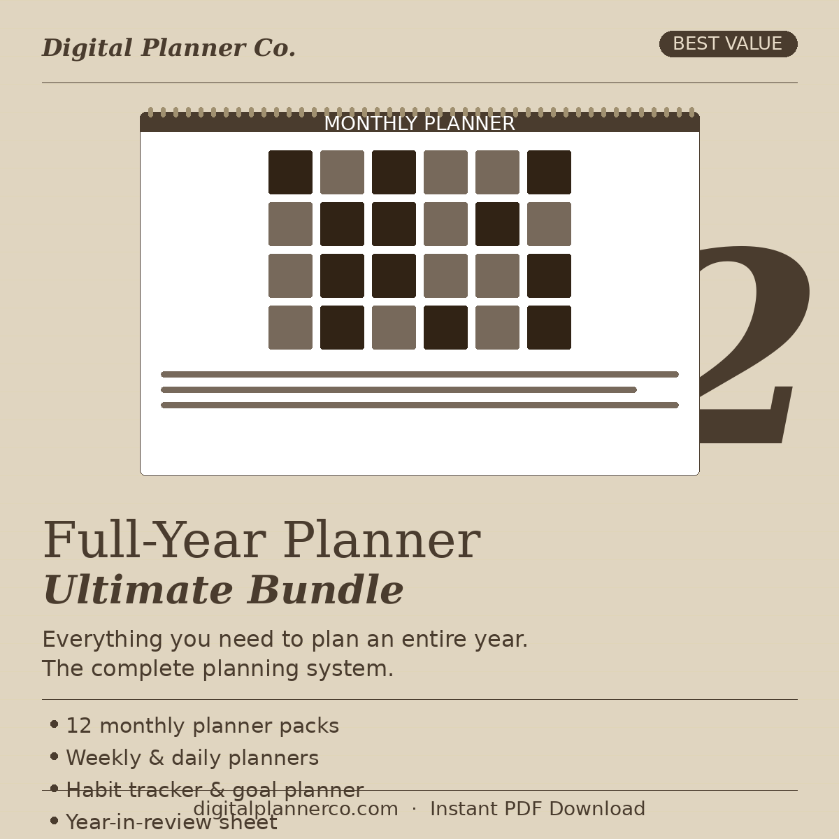 Full-Year Planner Ultimate Bundle