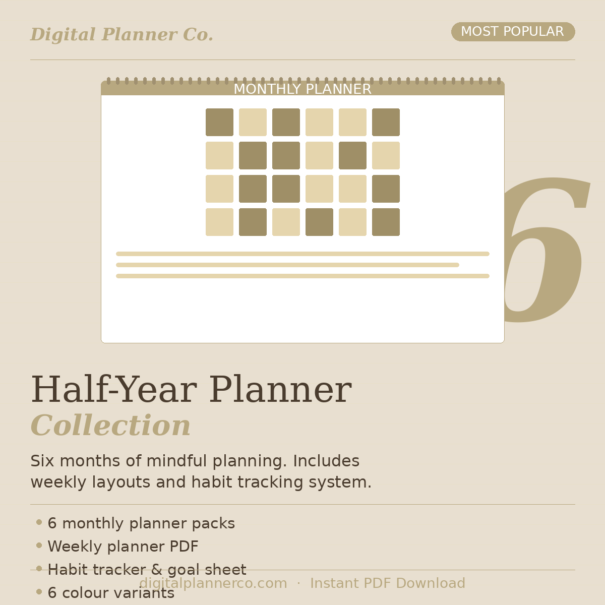 Half-Year Planner Collection